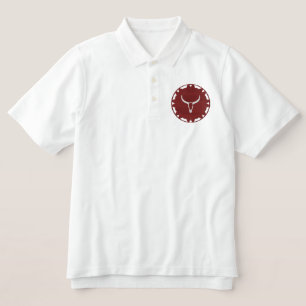 Longhorn auf Leather Wheel Native American Design