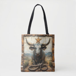Longhorn Bull Rope Gold Star Wüstenberg Tasche
