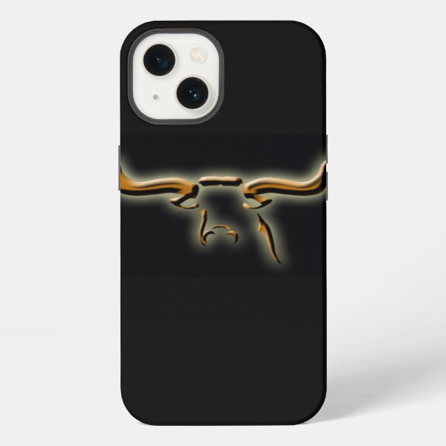 Longhorn Einfacher Zäher iPhone 6 Case Hülle (Rückseite)