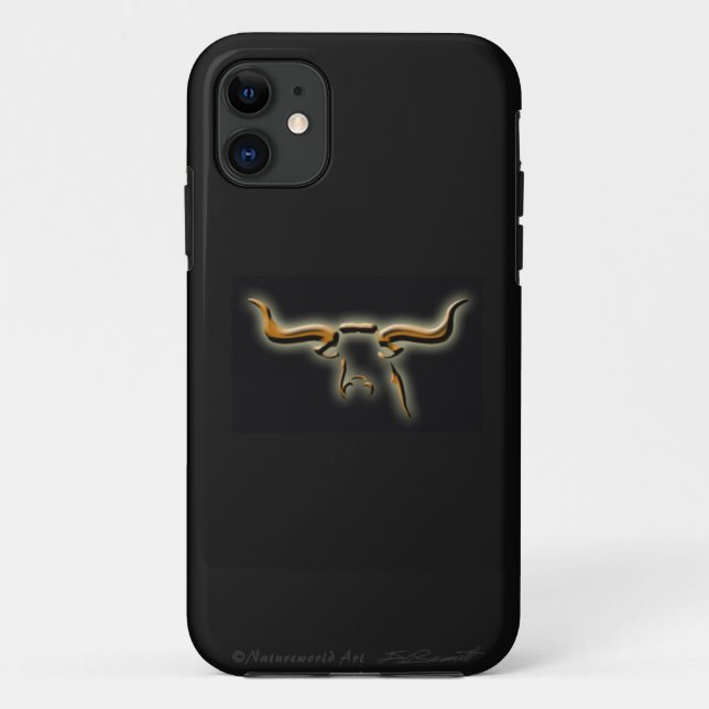 Longhorn Einfaches iPhone5 Universeller Fall Case-Mate iPhone Hülle (Rückseite)