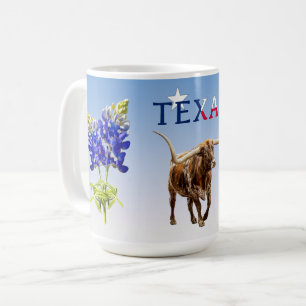 Longhorn, Fort Worth, Vieil Ouest, Tasse