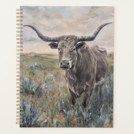"Longhorn" handbemalt Planer