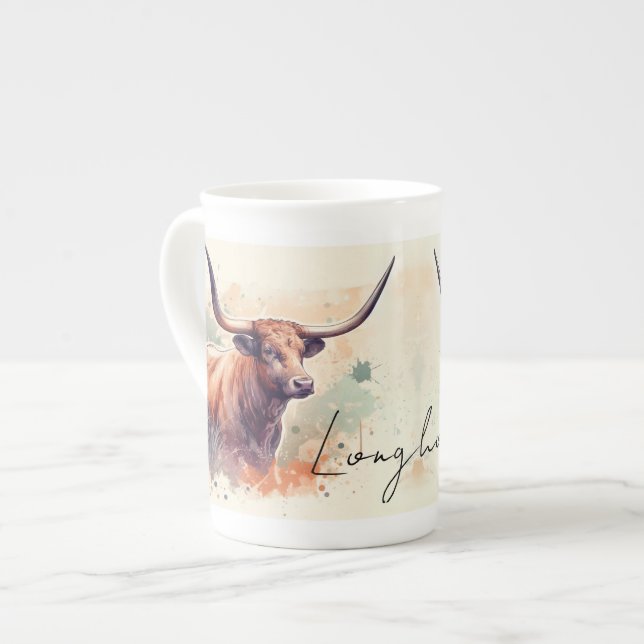Longhorn Liebe Spezielle Tasse (Vorderseite Links)