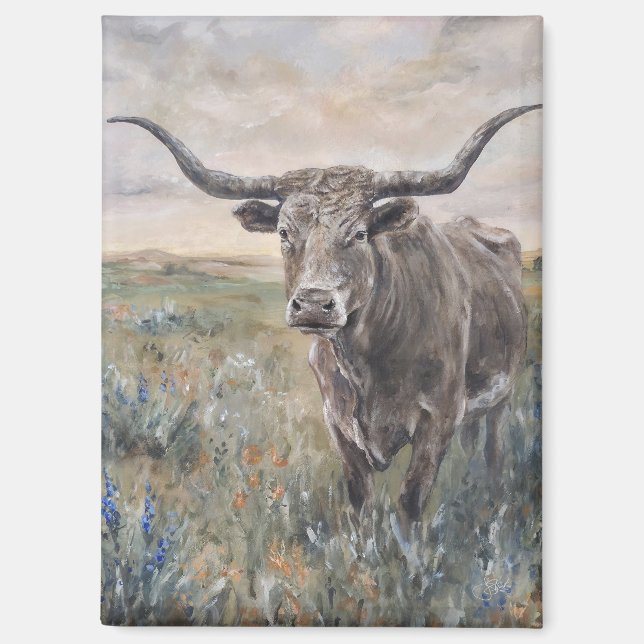 ""Longhorn" Magnet (Vorderseite)
