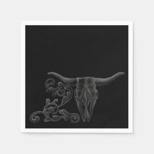 'Longhorn Scroll' Napkins Serviette