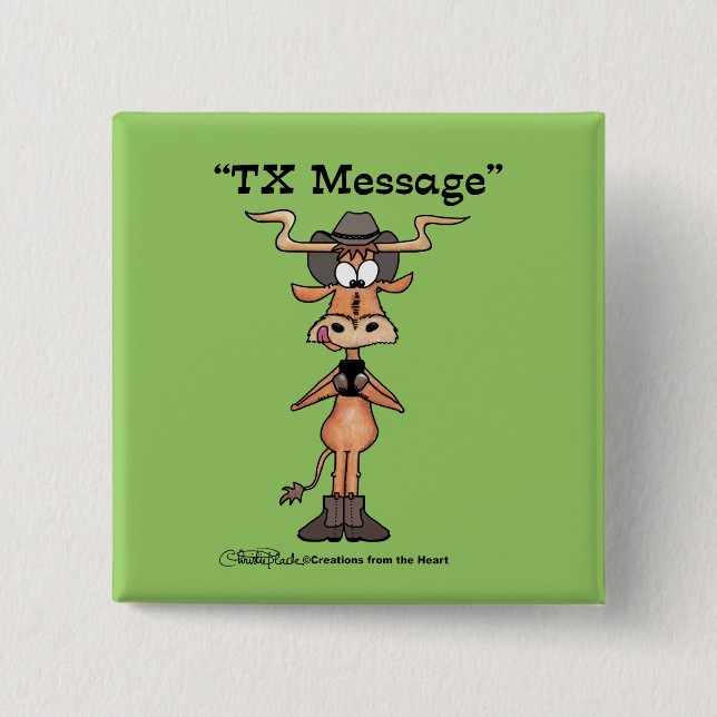 Longhorn TX-Meldung Button (Vorderseite)