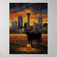 Longhorn World Cup 2026 Fußball — Fine Art