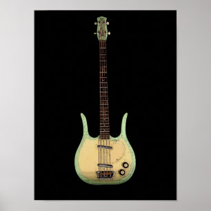 Longhornbass-Druck Poster