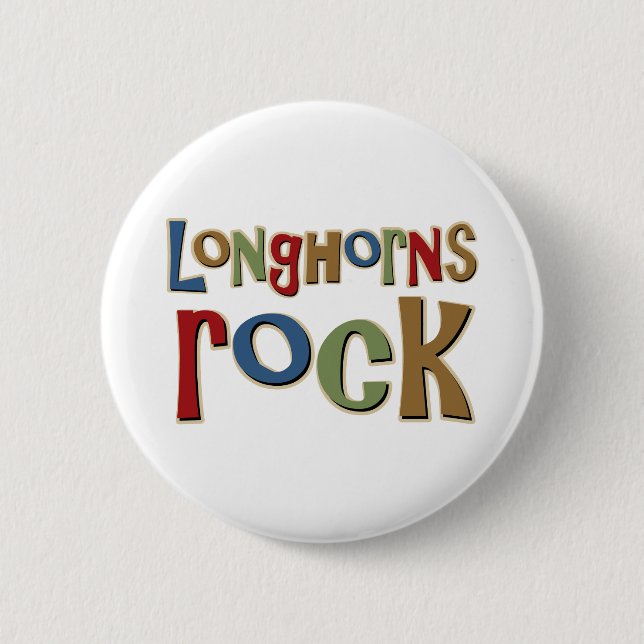 Longhorns-Felsen Button (Vorderseite)