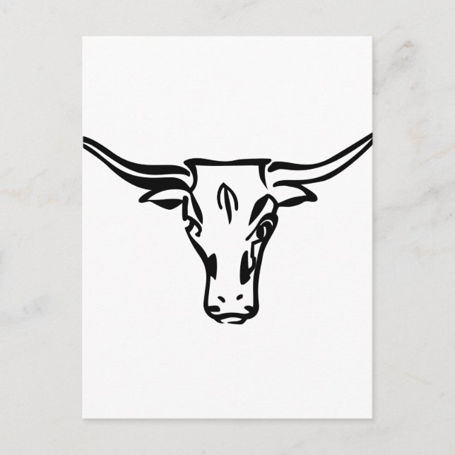 Longhorns Postkarte (Vorderseite)
