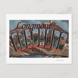 Longmont, Colorado - Große Briefszenen Postkarte