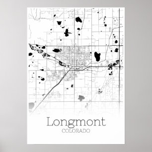 Longmont Map - Colorado - City Map Poster