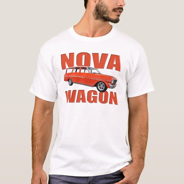 longroof Lastwagen des Novas 1963 rotes chevy II T-Shirt (Vorderseite)