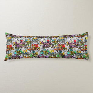 Longs Coussins de corps de graffiti de hip hop
