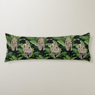 Longs Leopards Motifs coussins du corps