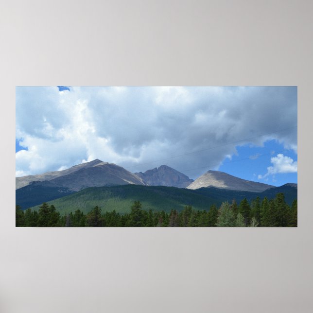 Longs Peak Colorado Matte Canvas Impression (Devant)