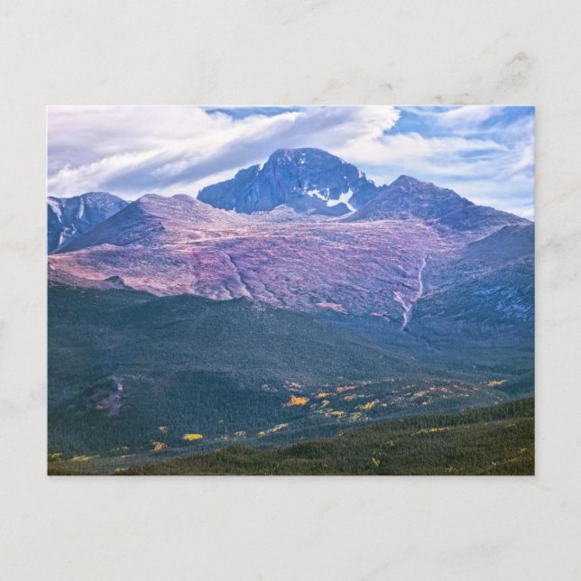 Longs Peak, Rocky Mountain National Park, Colorado Postkarte (Vorderseite)