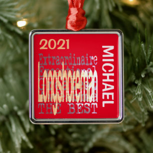 Longshoreman Extraordinaire CUSTOM Ornament Aus Metall