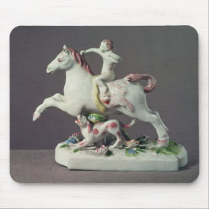 Longton Hall Zahl des Amors ein Pferd reiten Mousepad