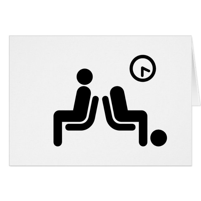 Longue attente - Cartes de voeux (Devant horizontal)