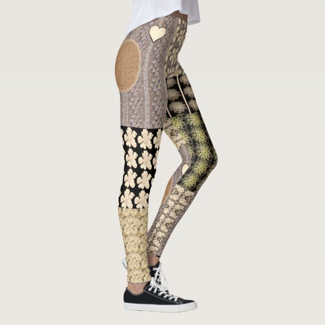 Longue tonalité Terre Leggings (Droite)