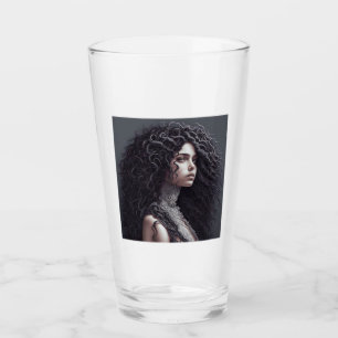 Longue tondeuse en verre à cheveux bouclés