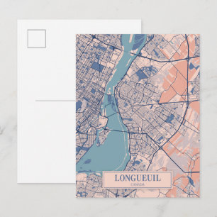 Longueuil Kanada Windige Stadtkarte Reise Postkarte