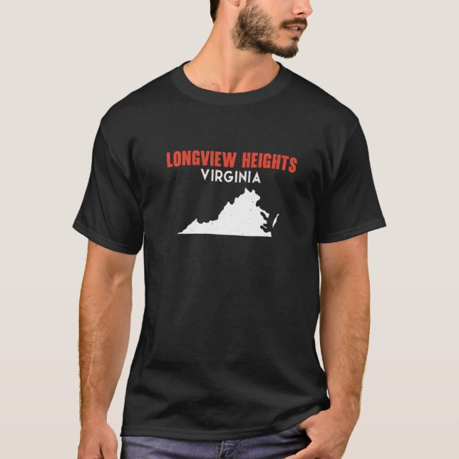 Longview Heights Washington USA Staat America Trav T-Shirt (Vorderseite)