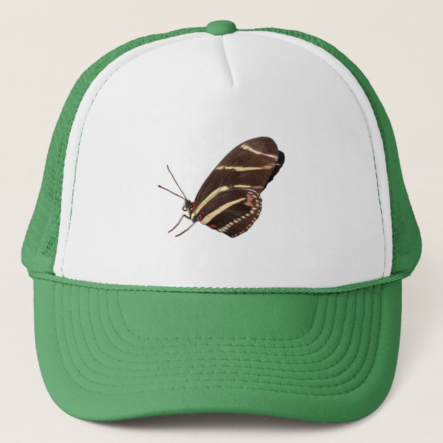 Longwing Zebra Butterfly Truckerkappe (Vorderseite)