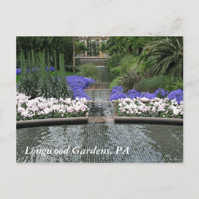 Longwood Gardens, PA Postkarte (Vorderseite)