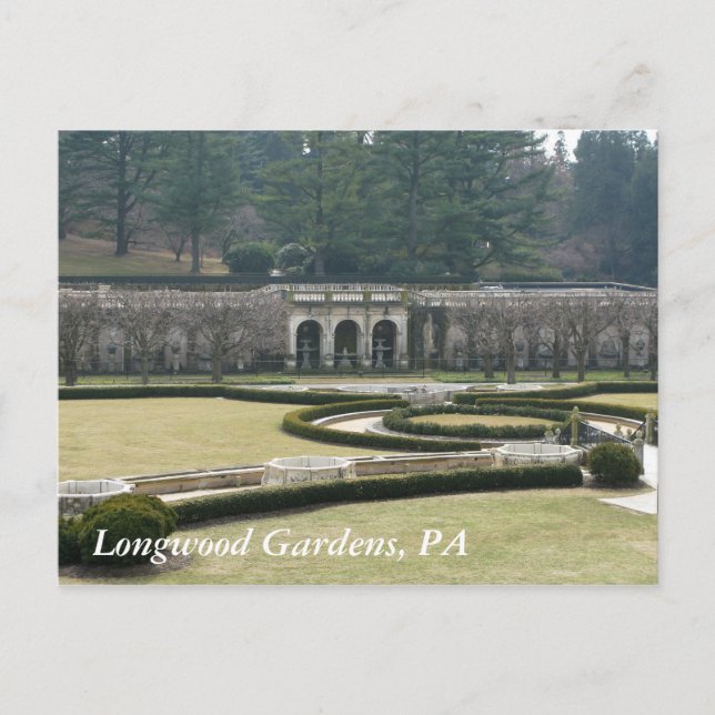 Longwood Gardens, PA Postkarte (Vorderseite)