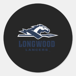 Longwood Lancers Icon Heather Gray Runder Aufkleber