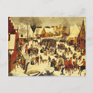 Lons le Saunier Museum Breugher Winterszene Postkarte