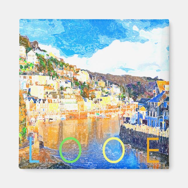 Looe - Cornwall UK Magnet (Vorne)