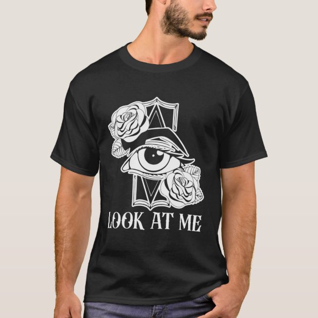 Look At Me Get Distract Illusions Tricks Optical T-Shirt (Vorderseite)
