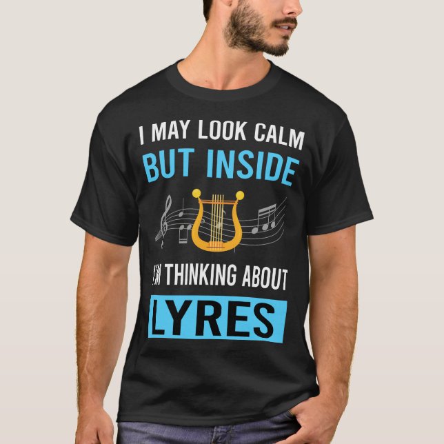 Look Calm Lyre T-Shirt (Vorderseite)