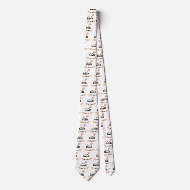 Look Stupid Necktie Krawatte (Vorderseite)