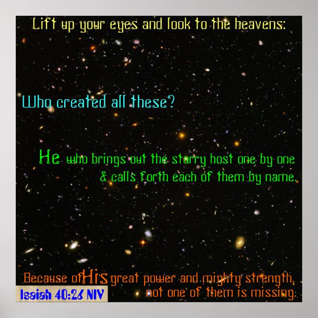 Look to the Heavens. Poster (Vorne)