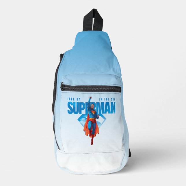 Look Up It's Superman Crossbody Bag (Vorderseite)