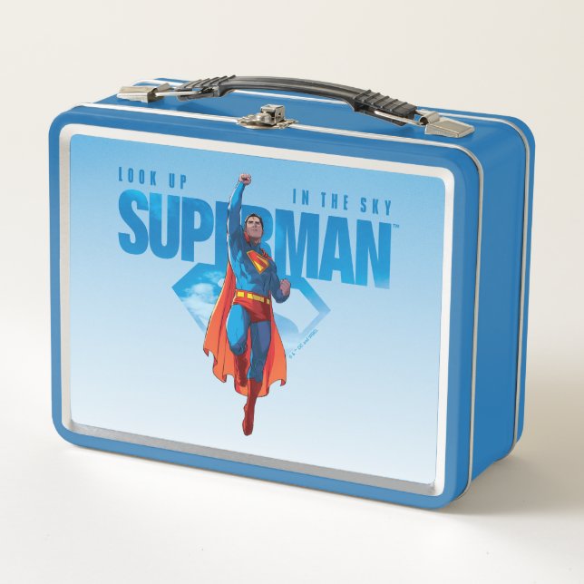 Look Up It's Superman Metall Brotdose (Vorderseite)