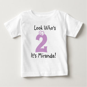 Look Who is 2 Customizable Birthday Tshirt