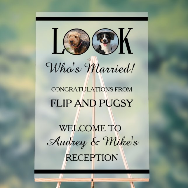 Look Who's Married Dog or Pets Photo (Neutre)