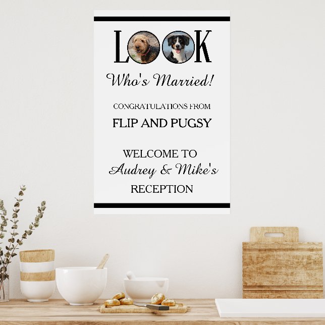 Look Who's Married Dog or Pets Photo Poster (Küche)