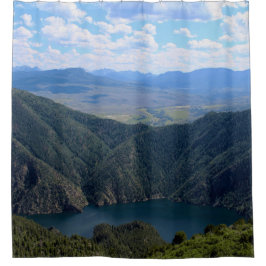Looking Down At The Gunnison River Duschvorhang