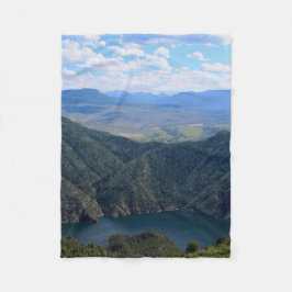 Looking Down At The Gunnison River Fleecedecke