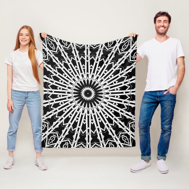 Looking Glass Mandala 2 Fleecedecke (Beispiel)