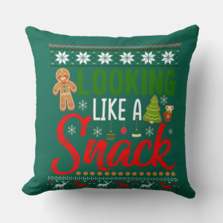 Looking Like A Snack Funny Christmas Cookie Ugly Kissen