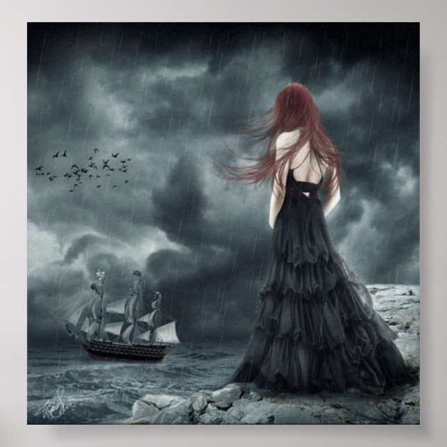 Looking out to sea poster (Vorne)