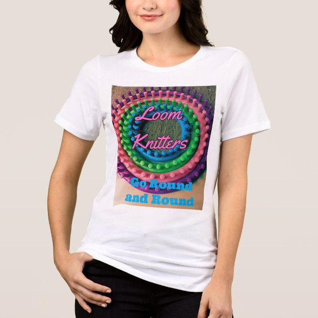 Loom Knitters Tri-Blend Shirt (Vorderseite)