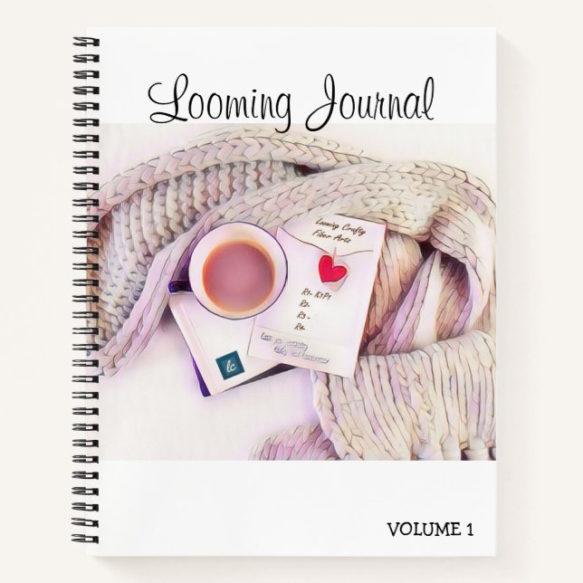 Loom Knitting Journal Notizbuch (Vorderseite)